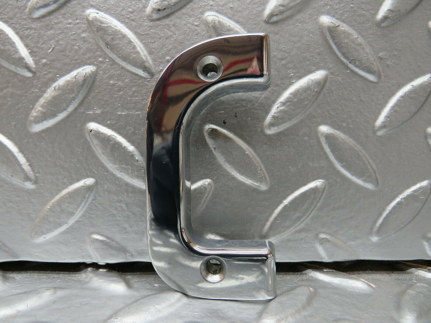 23993 Mercedes-Benz W123 280E Right Interior Chrome Door Latch Trim 1237230224
