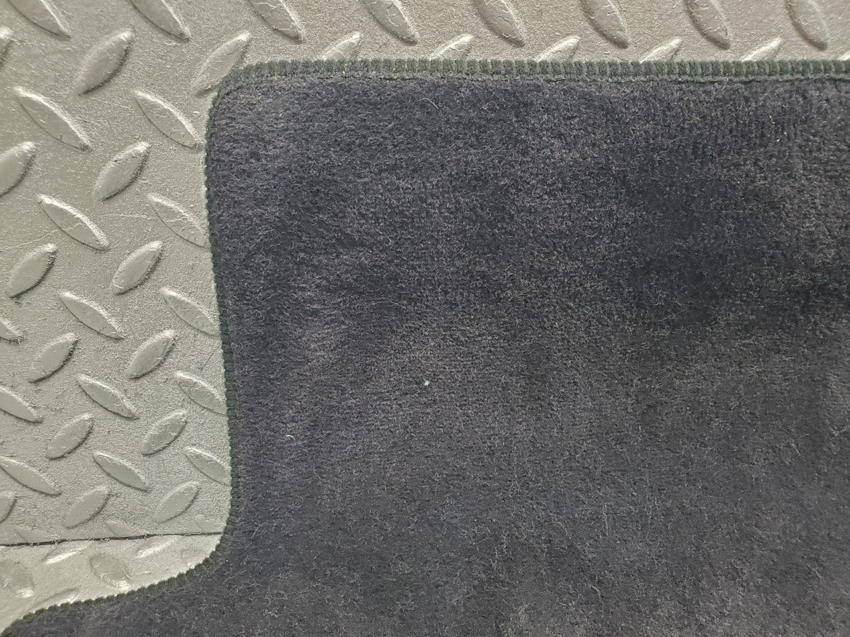 W201 Baby Benz rear left floor mat dark blue used OEM