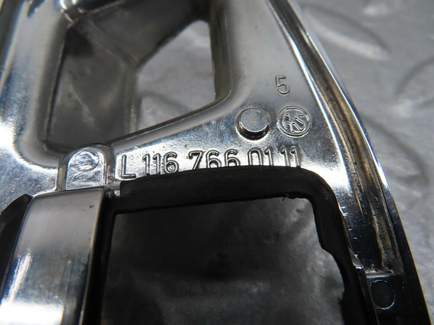 16059 Mercedes-Benz W123 280E Chrome Frame For Door Opener Left 1167660111
