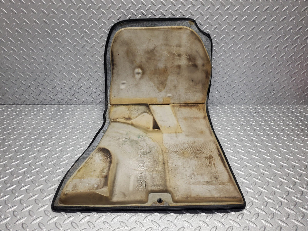 W201 Baby Benz front left floor carpet black used OEM
