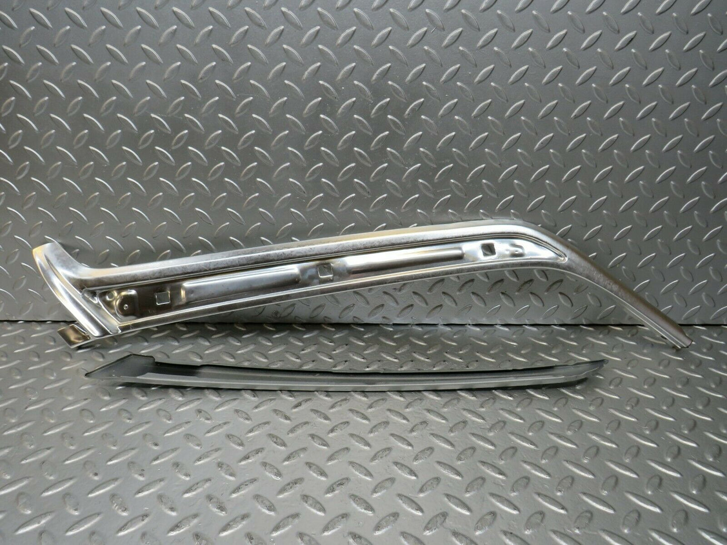 23367 Mercedes-Benz W116 350SE A Pillar Chrome Moulding Trim Left Side