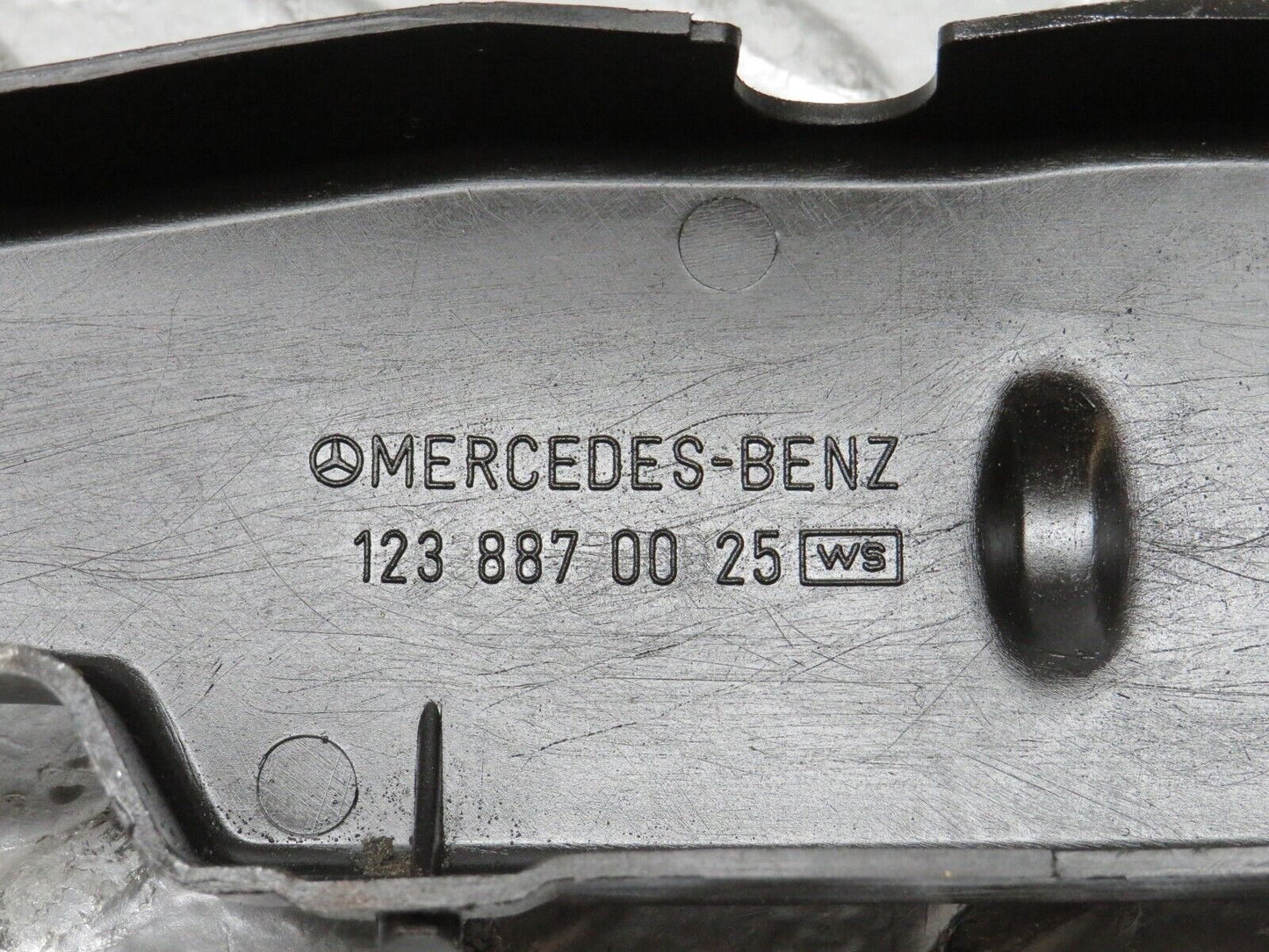 28754 Mercedes-Benz W123 230E Bonnet Lock Catch Cover 1238870025