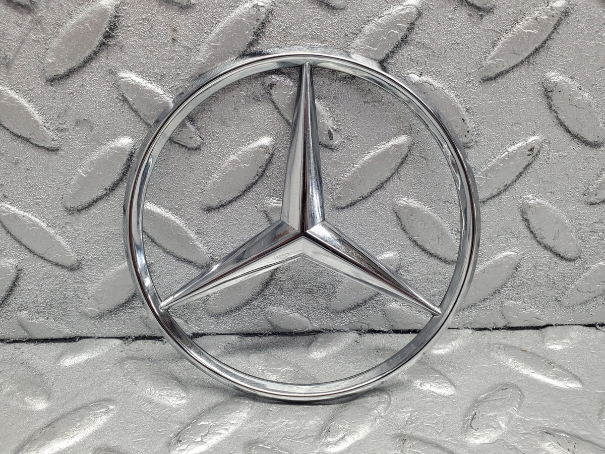 W201 Baby Benz chrome rear emblem used OEM