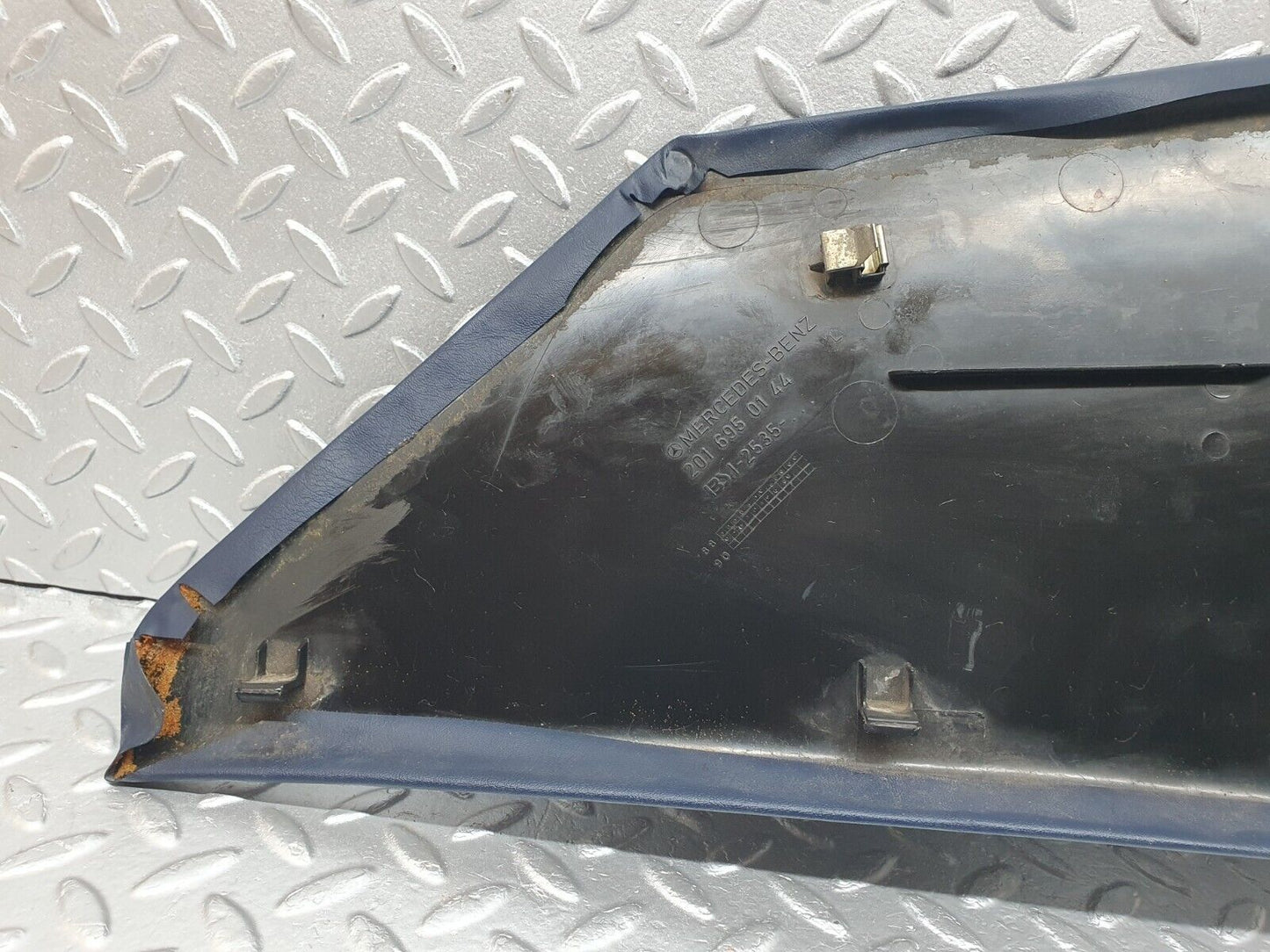 42659 Mercedes-Benz W201 190 2.0L C Pillar Cover Trim Left Blue 2016950144