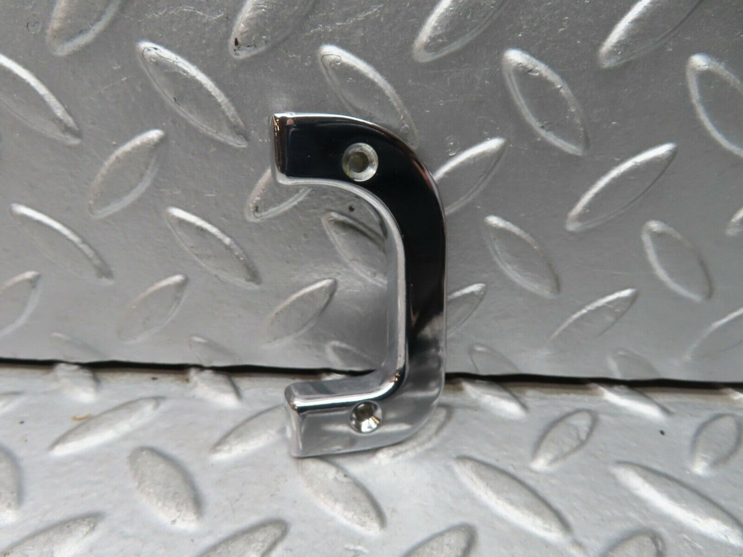 21491 Mercedes-Benz W126 300SE Left Chrome Door Latch Trim 1237230124