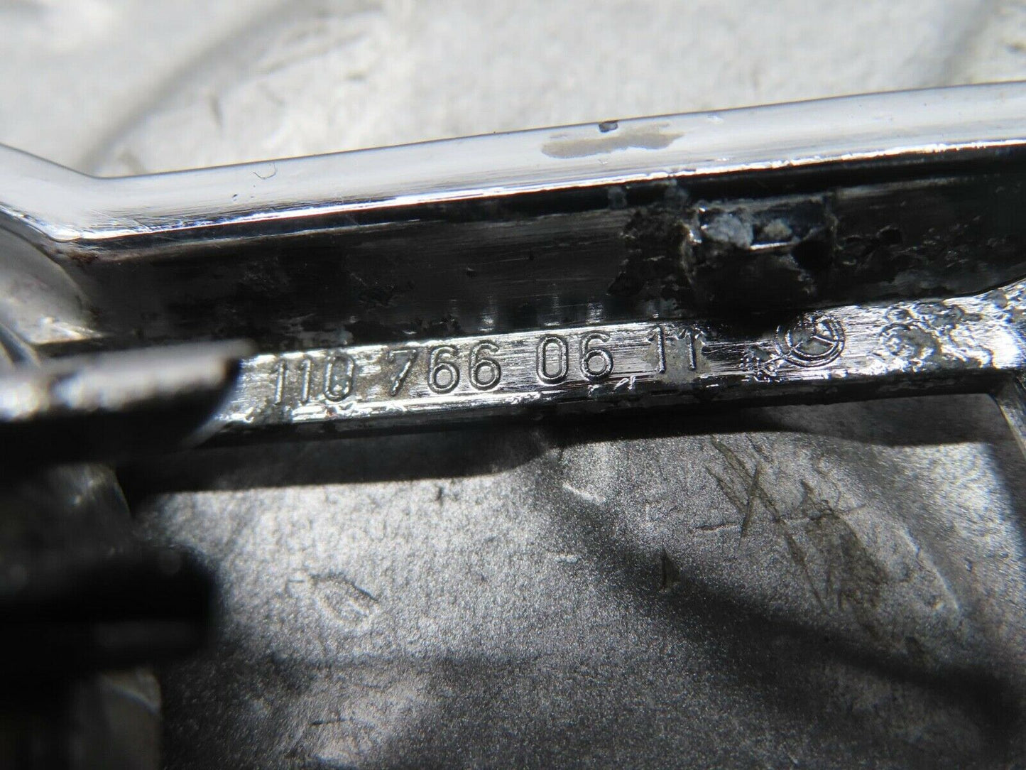 13041 Mercedes-Benz W111 220S Right Interior Door Handle Surround 1107660611
