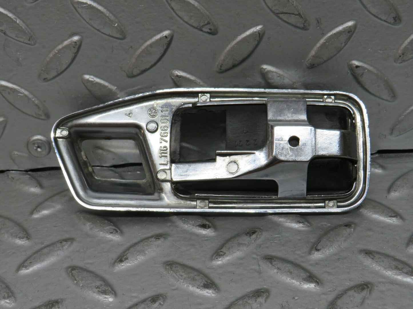 27971 Mercedes-Benz W123 280E Chrome Frame For Door Opener  Left 1167660111