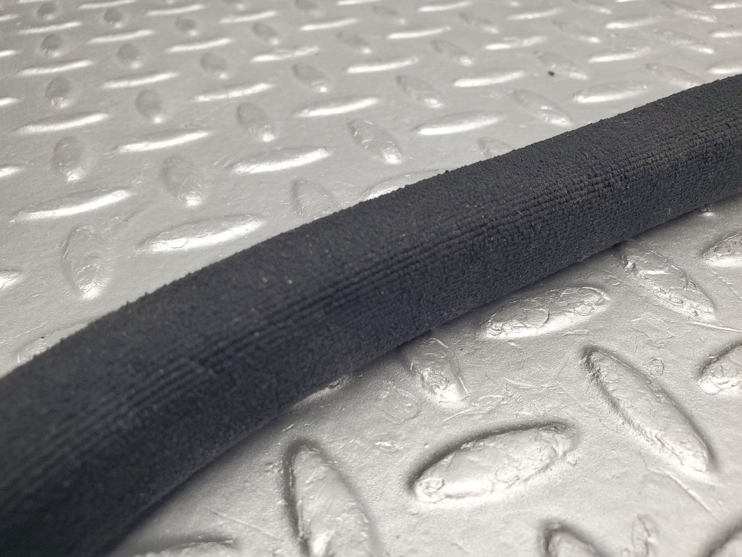 W201 Baby Benz front left door edge seal black used OEM