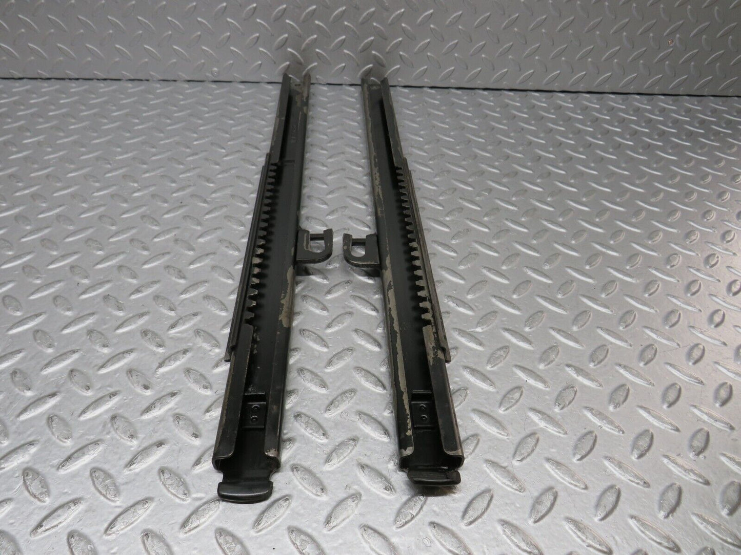 35627 Mercedes-Benz R107 280SL Front Seat Rail Pair 1079104127 1079104327