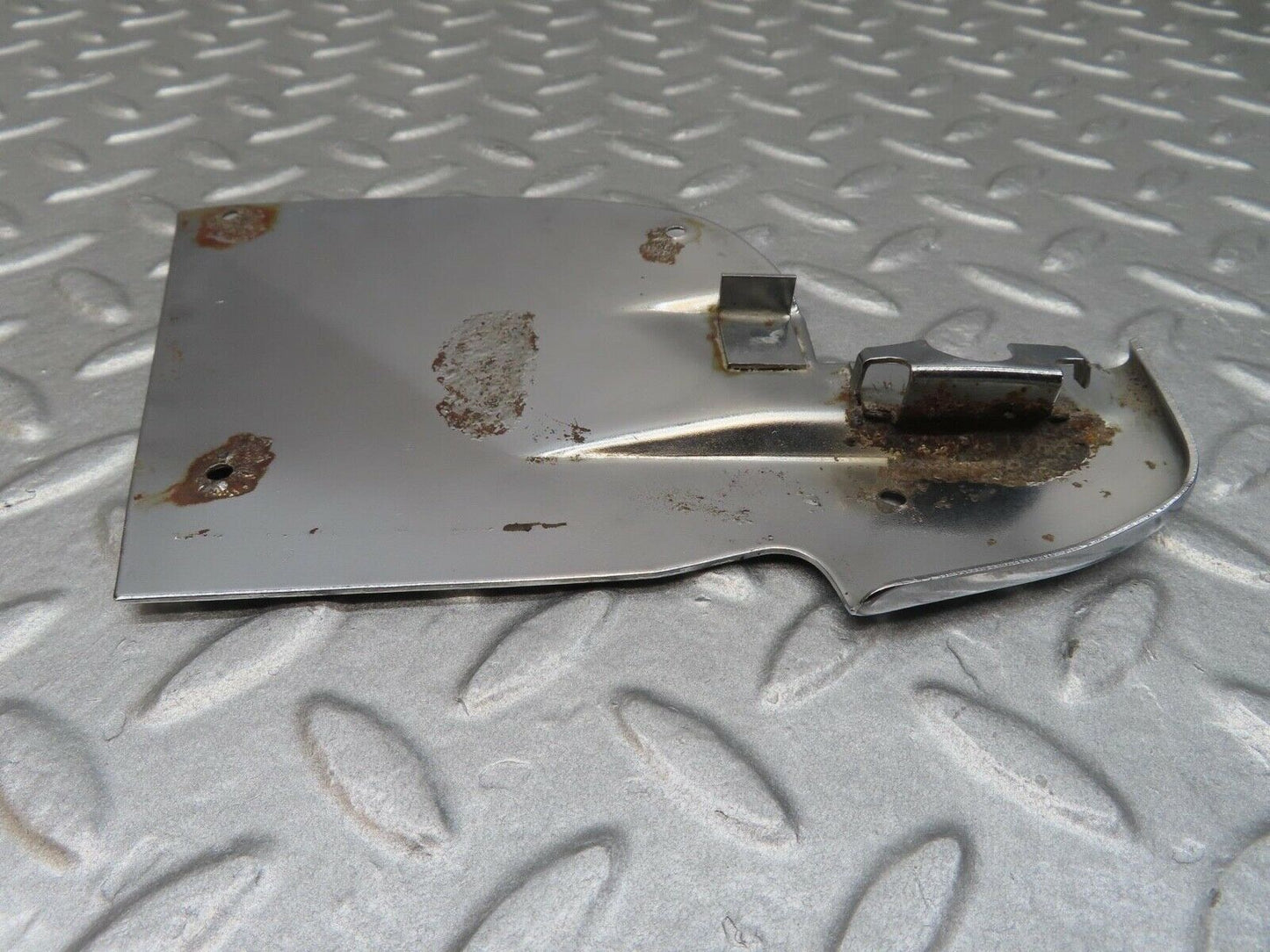 13975 Mercedes-Benz C107 280SLC B Pillar Chrome Cover Plate Left Side