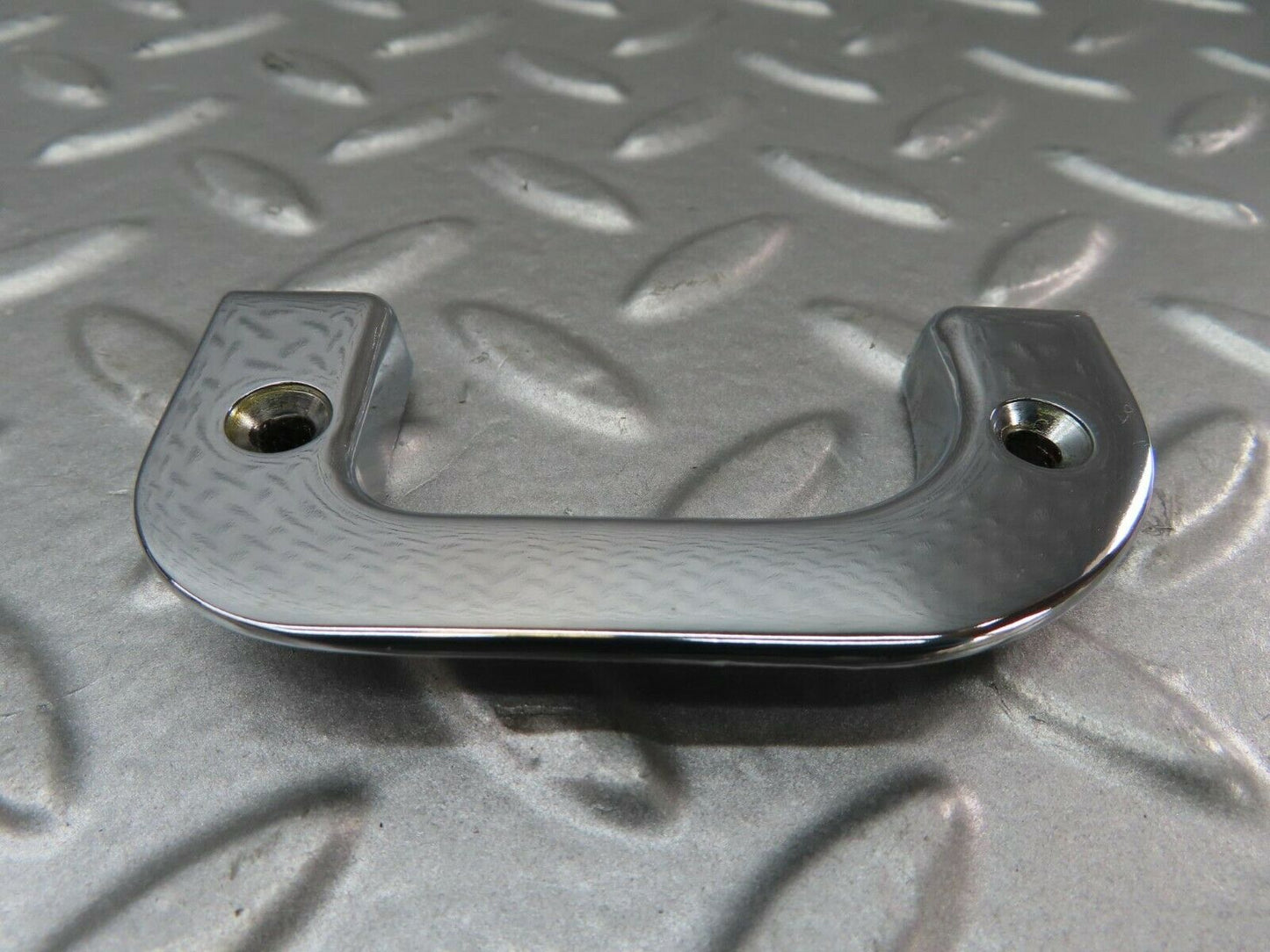 15228 Mercedes-Benz W123 230E Left Interior Chrome Door Latch Trim 1237230124