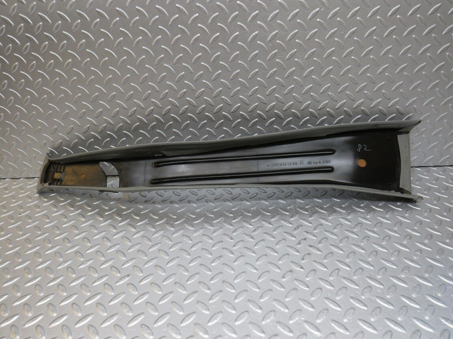 33568 Mercedes-Benz W201 190E B Pillar Cover Right Side Grey 2016921289