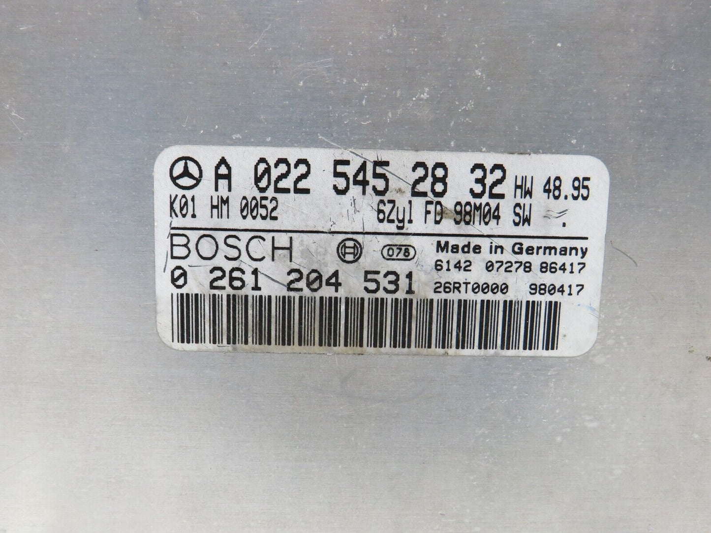 24697 Mercedes-Benz W140 S320 ASR + PML Control Unit 0185454732 0265109055