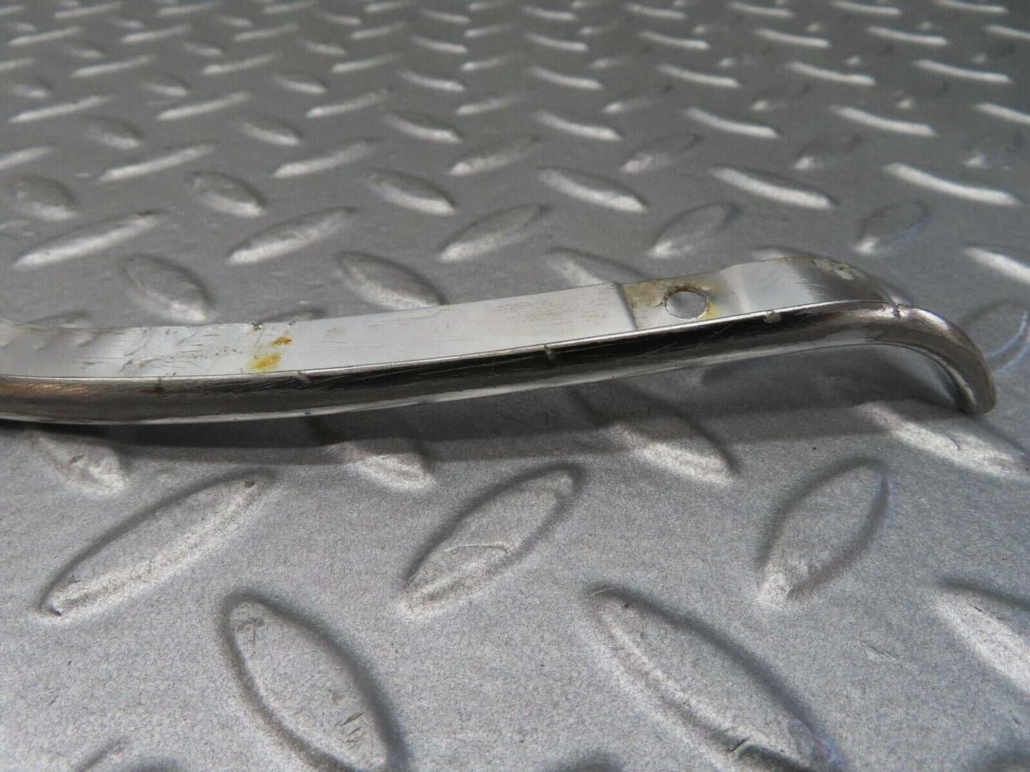 14215 Mercedes-Benz W116 350SE Headlight Upper Chrome Fender Wing Trim Pair