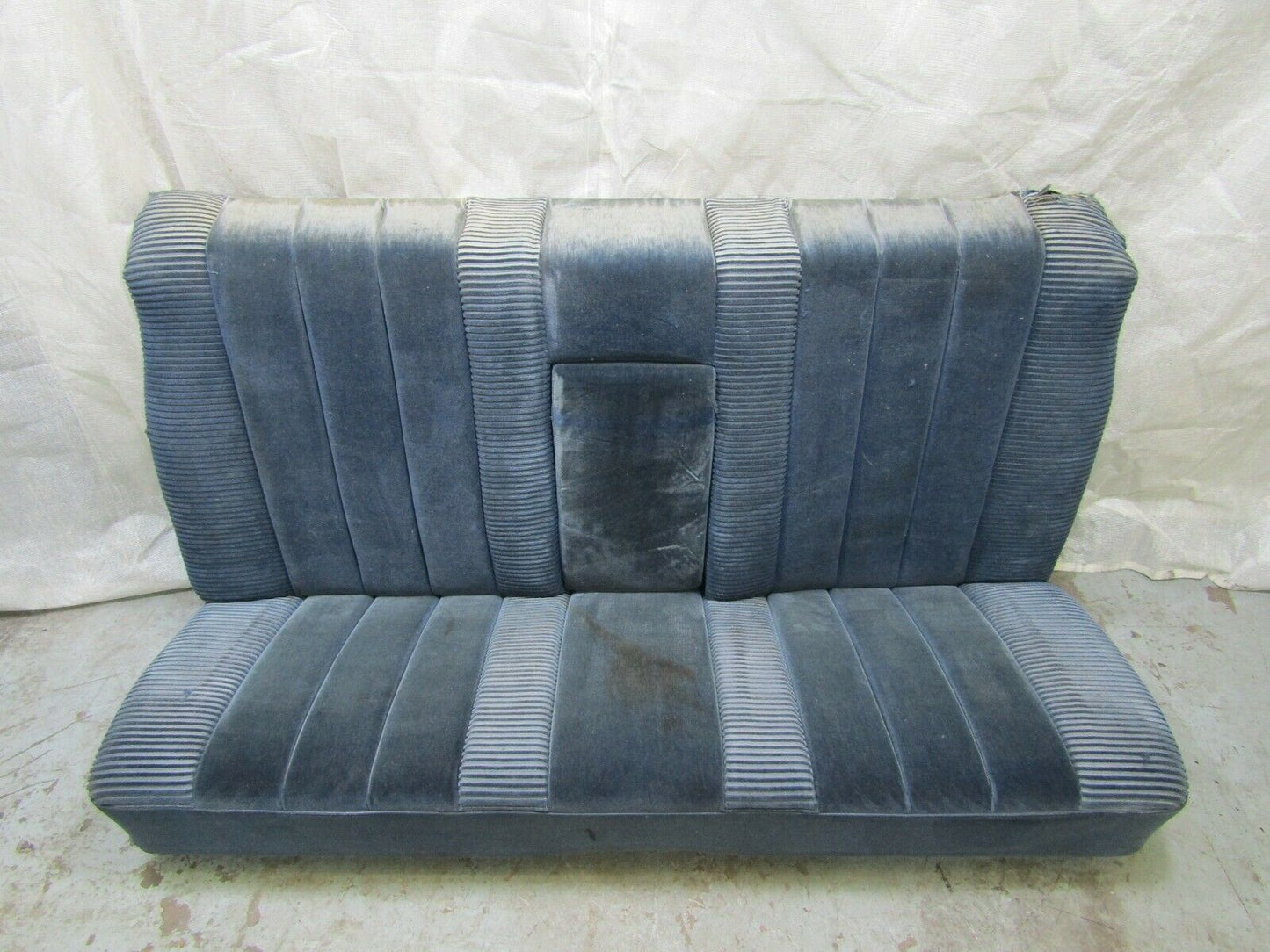 3257 Mercedes-Benz C107 350SLC Coupe Rear Seat Blue Fabric 1079240216