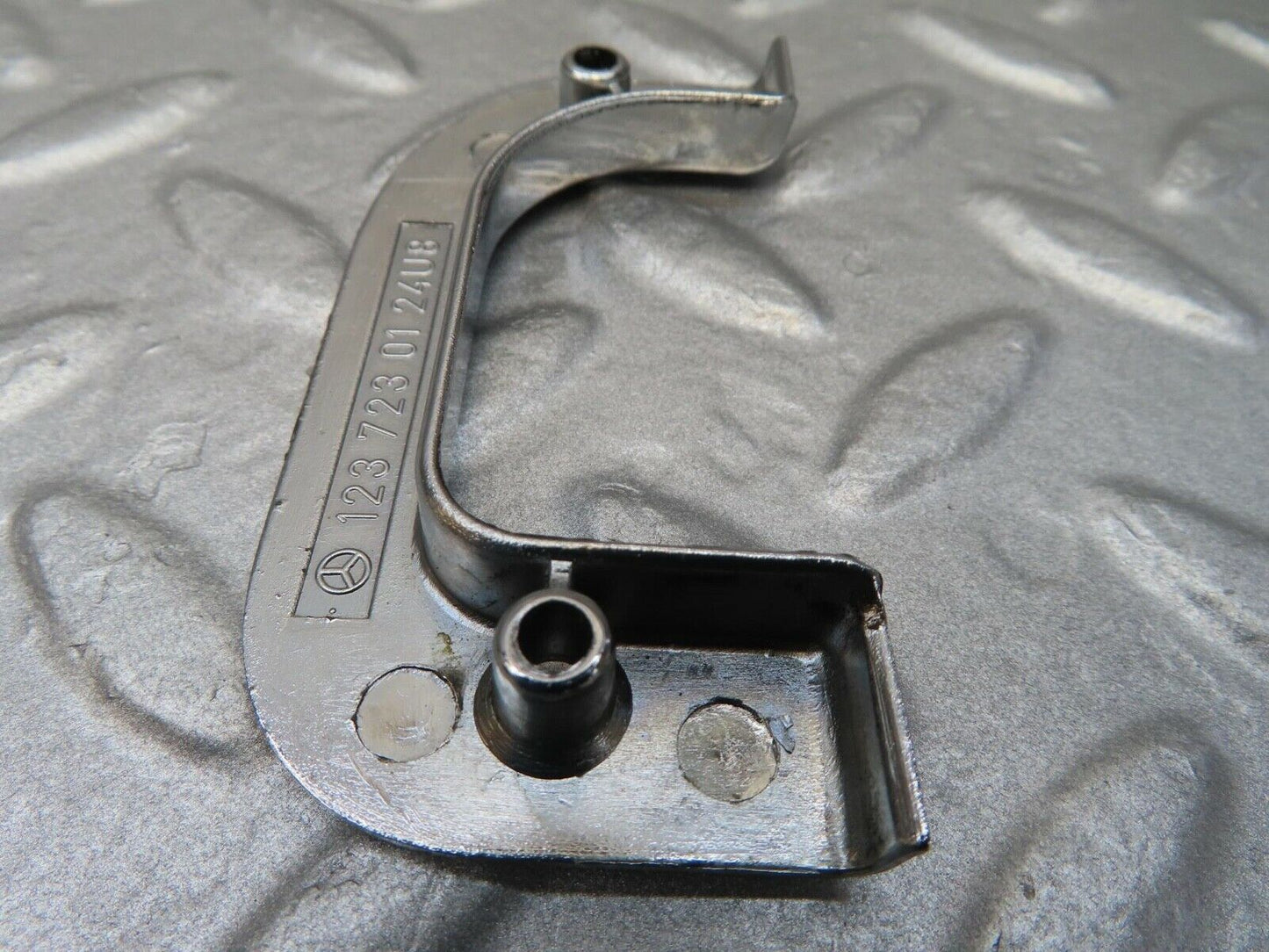 16039 Mercedes-Benz W123 280E Left Interior Chrome Door Latch Trim 1237230124