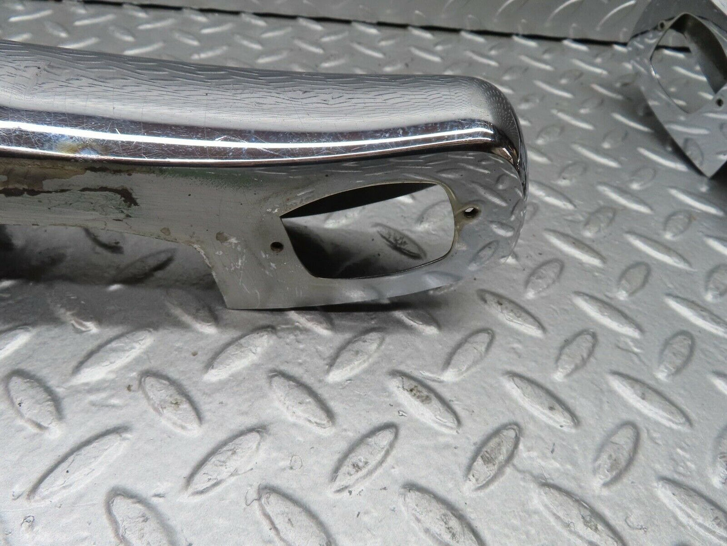 19795 Mercedes-Benz W121 190b Ponton Rear Bumper Chrome Overriders Pair