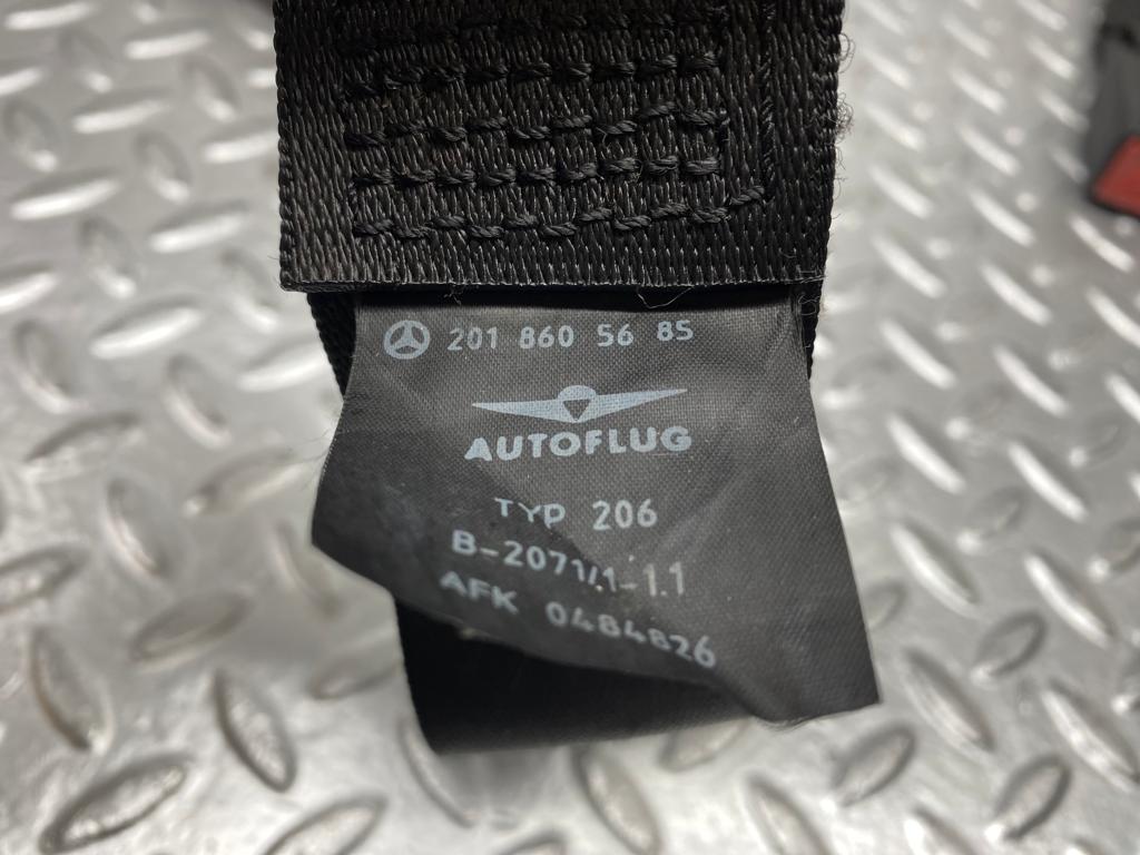 30940 Mercedes-Benz W201 190E Rear Seat Belt & Buckles 1268609085 2018601285